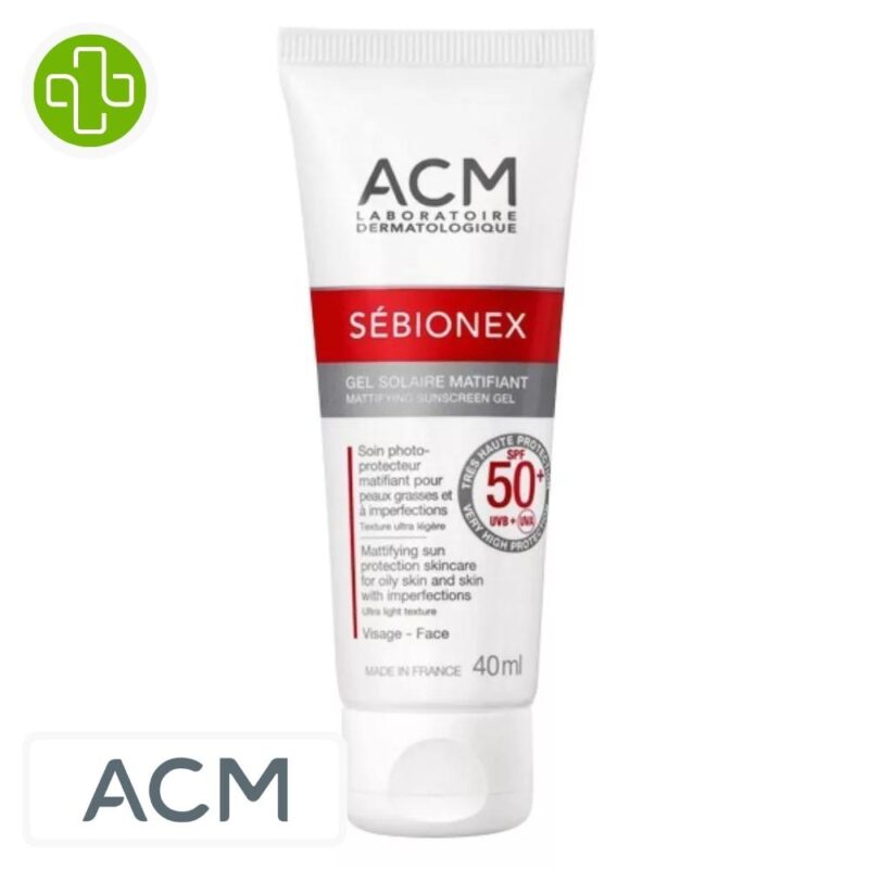 Acm S Bionex Gel Solaire Matifiant Spf Ml Maroc Parachezvous Ma