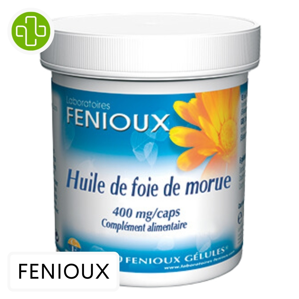 Fenioux Huile De Foie De Morue 400mg 50 Capsules Maroc Parachezvous Ma