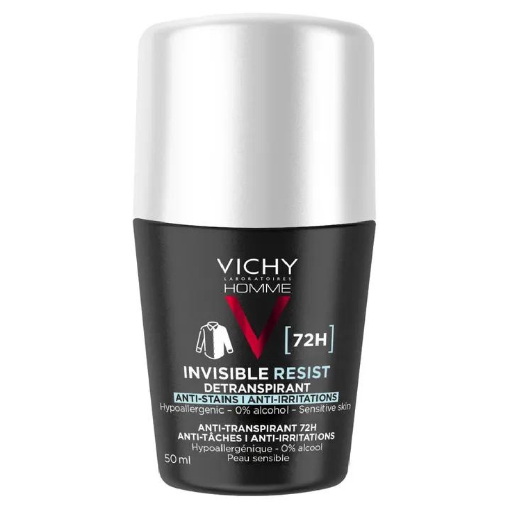 Vichy Homme Déodorant Roll On Invisible Resist Dermo Détranspirant Anti