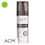 Produit de la marque ACM Duolys Hyal Sérum Anti-Âge- 15ml sur un fond blanc avec un logo Parachezvous et celui de de la marque ACM