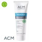 Produit de la marque ACM Sédacalm Crème Hydratante Apaisante - 120ml sur un fond blanc avec un logo Parachezvous et celui de de la marque ACM
