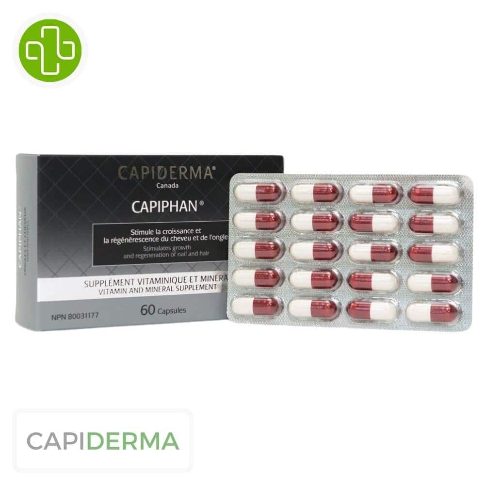 Capiderma Capiphan Cheveux Et Ongles Croissance Et Regeneration 60 Gelules