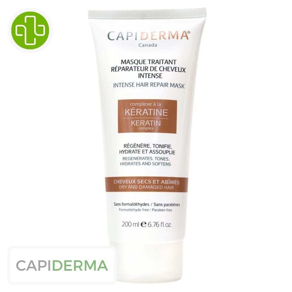 Capiderma Keratine Masque Traitant Reparateur De Cheveux Intense 200ml