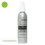 Produit de la marque Capiderma Lotion Énergisante Fortifiante Soins Intensifs - 150ml sur un fond blanc avec un logo Parachezvous et celui de de la marque Capiderma