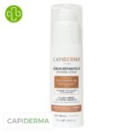 Produit de la marque Capiderma PhytoKératine Sérum Réparateur - 50ml sur un fond blanc avec un logo Parachezvous et celui de de la marque Capiderma