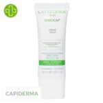 Produit de la marque Capiderma Sebiocap Crème Visage Soins Intensifs - 40ml sur un fond blanc avec un logo Parachezvous et celui de de la marque Capiderma