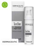 Produit de la marque Dermaceutic Turn Over Crème de Nuit Anti-Âge Lissante – 40ml sur un fond blanc avec un logo Parachezvous et celui de de la marque Dermaceutic