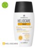 Produit de la marque Heliocare 360° Tolérance Fluide Solaire Minéral Spf50 - 50ml sur un fond blanc avec un logo Parachezvous et celui de de la marque Heliocare