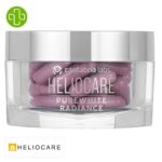 Produit de la marque Heliocare Purewhite Radiance Voie Orale - 60 comprimés sur un fond blanc avec un logo Parachezvous et celui de de la marque Heliocare