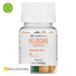 Produit de la marque Heliocare Ultra-D Voie Orale - 30 comprimés sur un fond blanc avec un logo Parachezvous et celui de de la marque Heliocare
