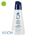 Produit de la marque Herôme Dissolvant Soignant Sans Acétone - 125ml sur un fond blanc avec un logo Parachezvous et celui de de la marque Herôme