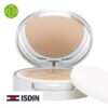 Produit de la marque Isdin Fotoprotector Solaire Compact Arena Spf50 - 10g sur un fond blanc avec un logo Parachezvous et celui de la marque ISDIN