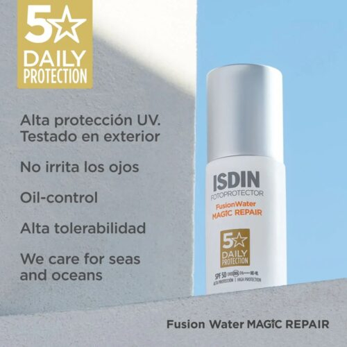 Isdin Fotoprotector Fusion Water Magic Repair Solaire Invisible Spf50 50ml 8