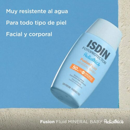 Isdin Fotoprotector Pediatrics Fusion Fluid Mineral Baby Solaire Invisible Spf50 50ml Destockage 6
