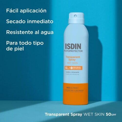 Isdin Fotoprotector Spray Wet Skin Solaire Spf50 250ml Destockage 7