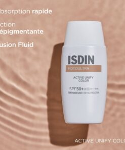 Isdin Fotoultra 100 Active Unify Color Solaire Teinte Depigmentant Spf50 50ml 5