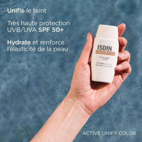 Isdin Fotoultra 100 Active Unify Color Solaire Teinte Depigmentant Spf50 50ml 6