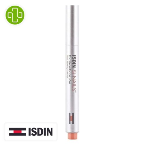 Produit de la marque Isdin Si-Nails Durcisseur Ongles - 2.5ml sur un fond blanc avec un logo Parachezvous et celui de la marque ISDIN
