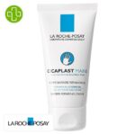 Produit de la marque La Roche-Posay Cicaplast Crème Mains Réparatrice - 50ml sur un fond blanc avec un logo Parachezvous et celui de de la marque La Roche-Posay