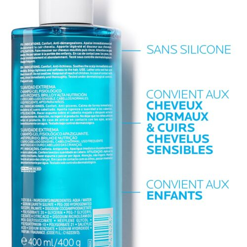 La Roche Posay Kerium Doux Extreme Shampoing Gel Physiologique 400ml 7