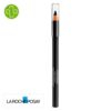 Produit de la marque La Roche-Posay Respectissime Crayon Bois Yeux Douceur Noir - 1g sur un fond blanc avec un logo Parachezvous et celui de de la marque La Roche-Posay