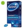 Produit de la marque Manix Contact Préservatifs Sensations Intactes - 12 unités sur un fond blanc avec un logo Parachezvous et celui de de la marque Manix