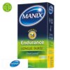 Produit de la marque Manix Endurance Préservatifs Longue Durée TimeControl - 14 unités sur un fond blanc avec un logo Parachezvous et celui de de la marque Manix