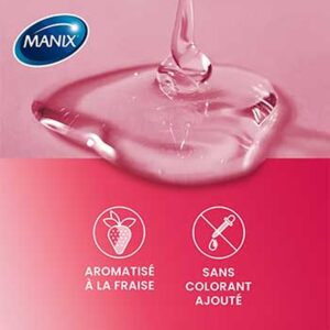 Manix Gel De Massage Gourmand Fraise Comestible Douceur Hydratation 200ml 5