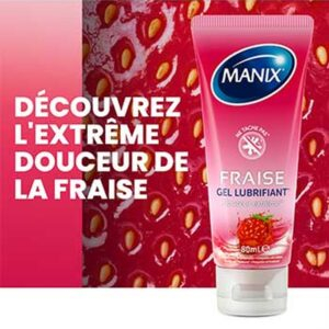 Manix Gel Lubrifiant Fraise Douceur Extreme 80ml 3