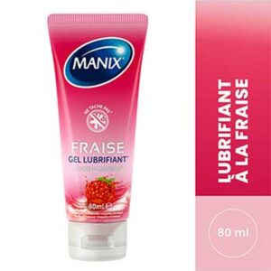 Manix Gel Lubrifiant Fraise Douceur Extreme 80ml