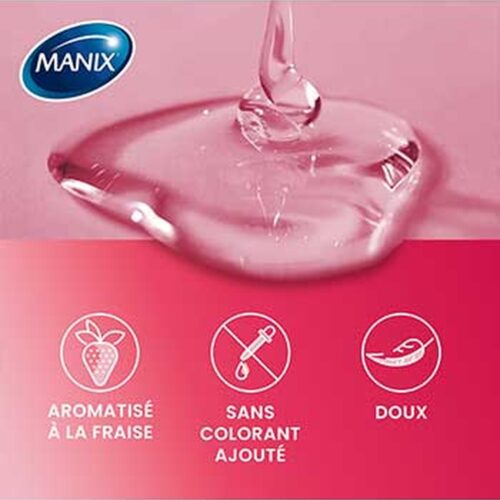 Manix Gel Lubrifiant Fraise Douceur Extreme 80ml 5
