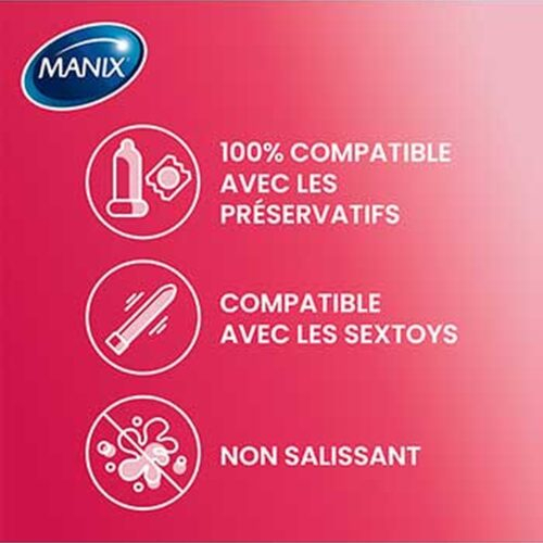 Manix Gel Lubrifiant Fraise Douceur Extreme 80ml 6