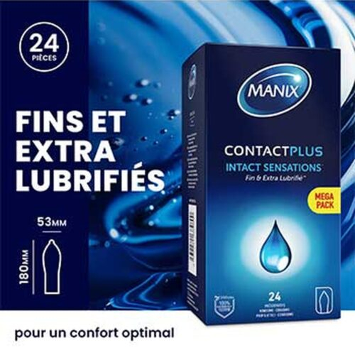 Manix Preservatif Contact Plus Sensations Intactes 10u