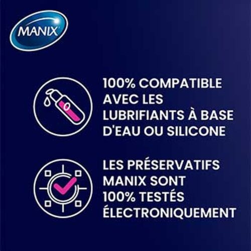 Manix Preservatif Xtra Pleasure Double Extase Nervure Forme Stimulante 10u 2