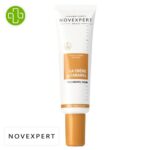 Produit de la marque Novexpert Me Crème Caramel Éclat Ivoire Anti-Âge Lissante - 30ml sur un fond blanc avec un logo Parachezvous et celui de de la marque Novexpert