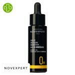 Produit de la marque Novexpert Om Huile de Soin Booster 5 Omégas - 30ml sur un fond blanc avec un logo Parachezvous et celui de de la marque Novexpert
