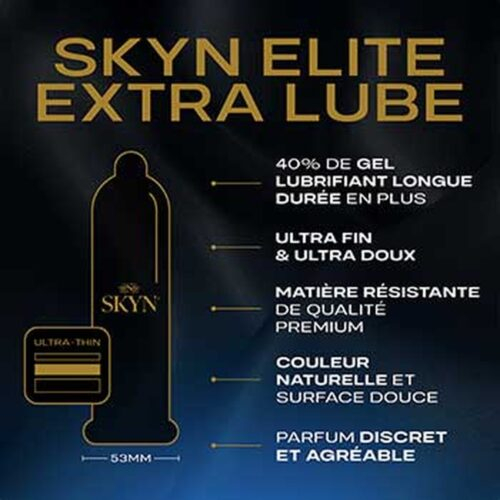Skyn Preservatif Elite Extra Lubrifie Confort Maximum 10u 3