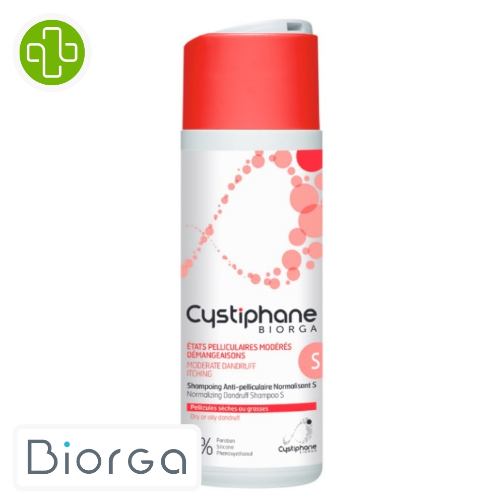 BIORGA CYSTIPHANE SHAMPOOING ANTI-PELLICULAIRE NORMALISANT S 200ml