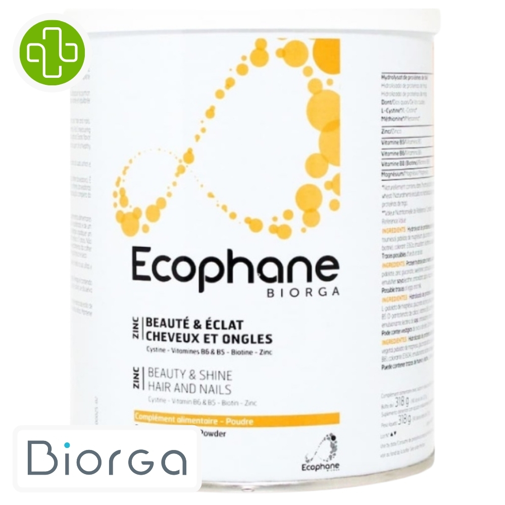 Biorga ecophane cheveux & ongles poudre 318g
