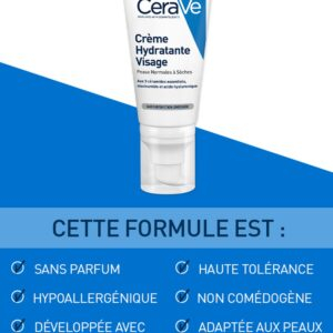 Cerave Creme Hydratante Visage Peau Normale A Seche 52ml 3