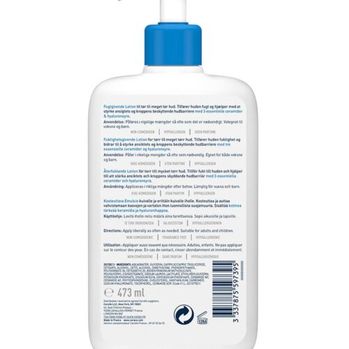 Cerave Lait Hydratant Peau Seche A Tres Seche 473ml 3