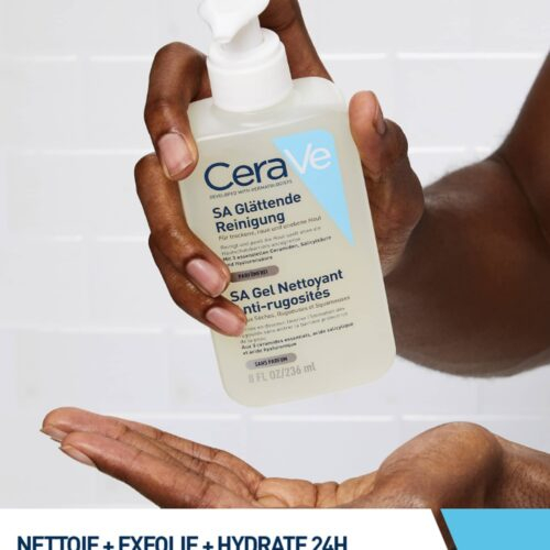 Cerave Sa Gel Nettoyant Anti Rugosites Peau Seche Rugueuse Squameuse 473ml 4