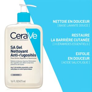 Cerave Sa Gel Nettoyant Anti Rugosites Peau Seche Rugueuse Squameuse 473ml 7