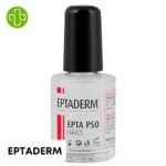 Produit de la marque Eptaderm Epta PSO Ongles Solution - 12ml sur un fond blanc avec un logo Parachezvous et celui de de la marque Eptaderm