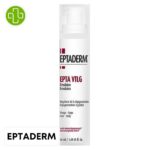 Produit de la marque Eptaderm Epta VLG Émulsion Régulatrice Dépigmentation - 50ml sur un fond blanc avec un logo Parachezvous et celui de de la marque Eptaderm