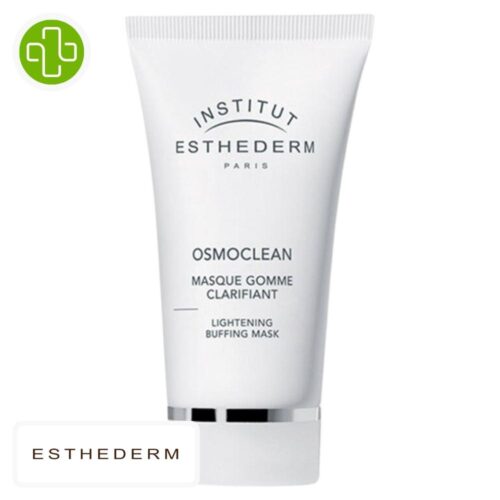 Produit de la marque Esthederm Osmoclean Masque Gomme Clarifiant - 75ml sur un fond blanc avec un logo Parachezvous celui de de la marque Esthederm