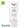 Produit de la marque Eucerin UreaRepair Crème Visage Hydratante Apaisante 5% d'Urée - 50ml sur un fond blanc avec un logo Parachezvous et celui de de la marque Eucerin