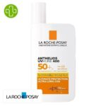 Produit de la marque La Roche-Posay Anthelios UVMUNE 400 Fluide Solaire Invisible Shaka - 50ml sur un fond blanc avec un logo Parachezvous et celui de de la marque La Roche-Posay
