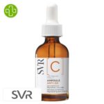 Produit de la marque SVR [C] Ampoule Anti-Ox Concentré Éclat Régénérant Anti-Rides – 30ml sur un fond blanc avec un logo Parachezvous et celui de de la marque SVR