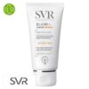 Produit de la marque SVR Clairial Crème Solaire Anti-Taches Spf50 - 40ml sur un fond blanc avec un logo Parachezvous et celui de de la marque SVR